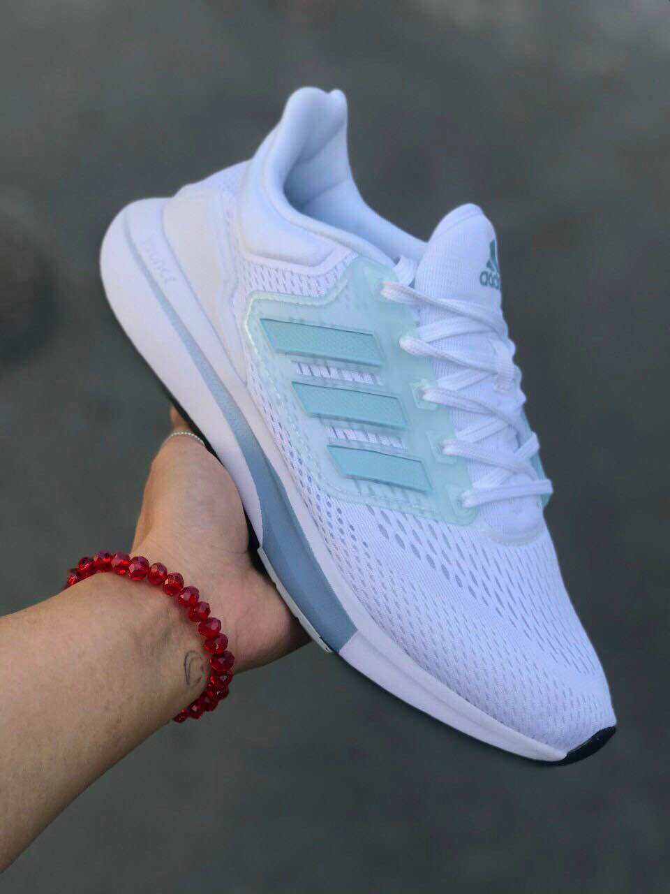 Giày Adidas Running EQ21 Nam/Nữ Trắng Ngọc - Chính Hãng - Auth - FullBox