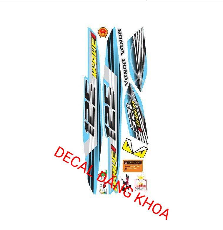 Tem xe WAVE 100 mẫu số 125i mới