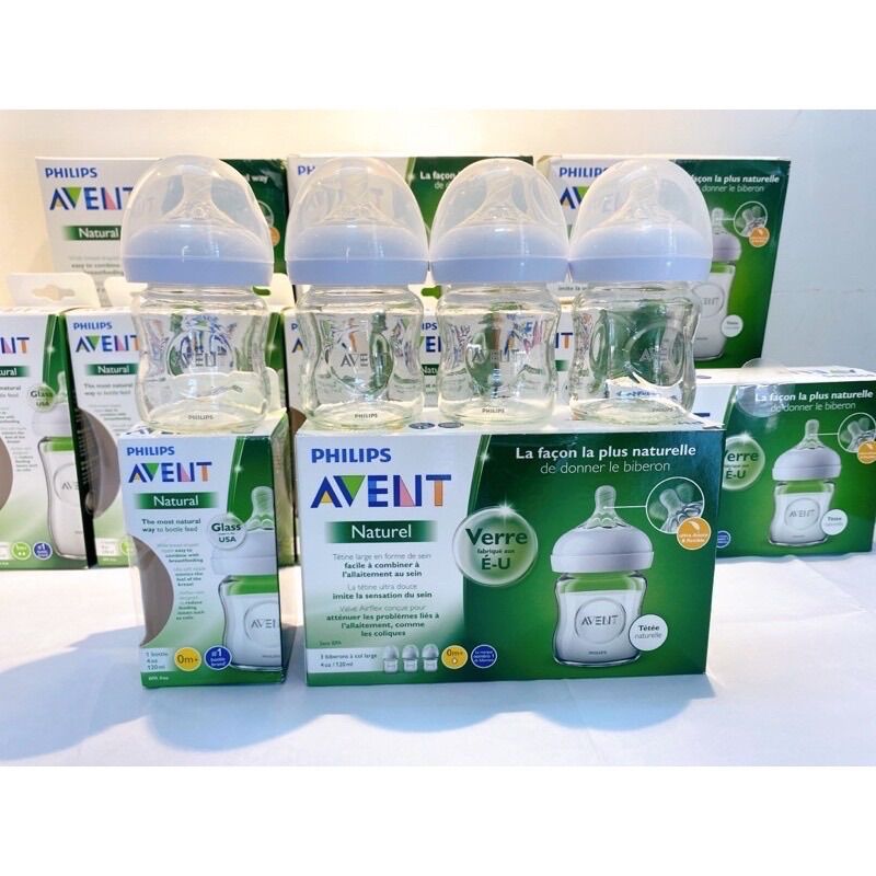 [Chính hãng] Bình sữa Philip Avent thuỷ tinh 120ml/260ml núm siêu mềm