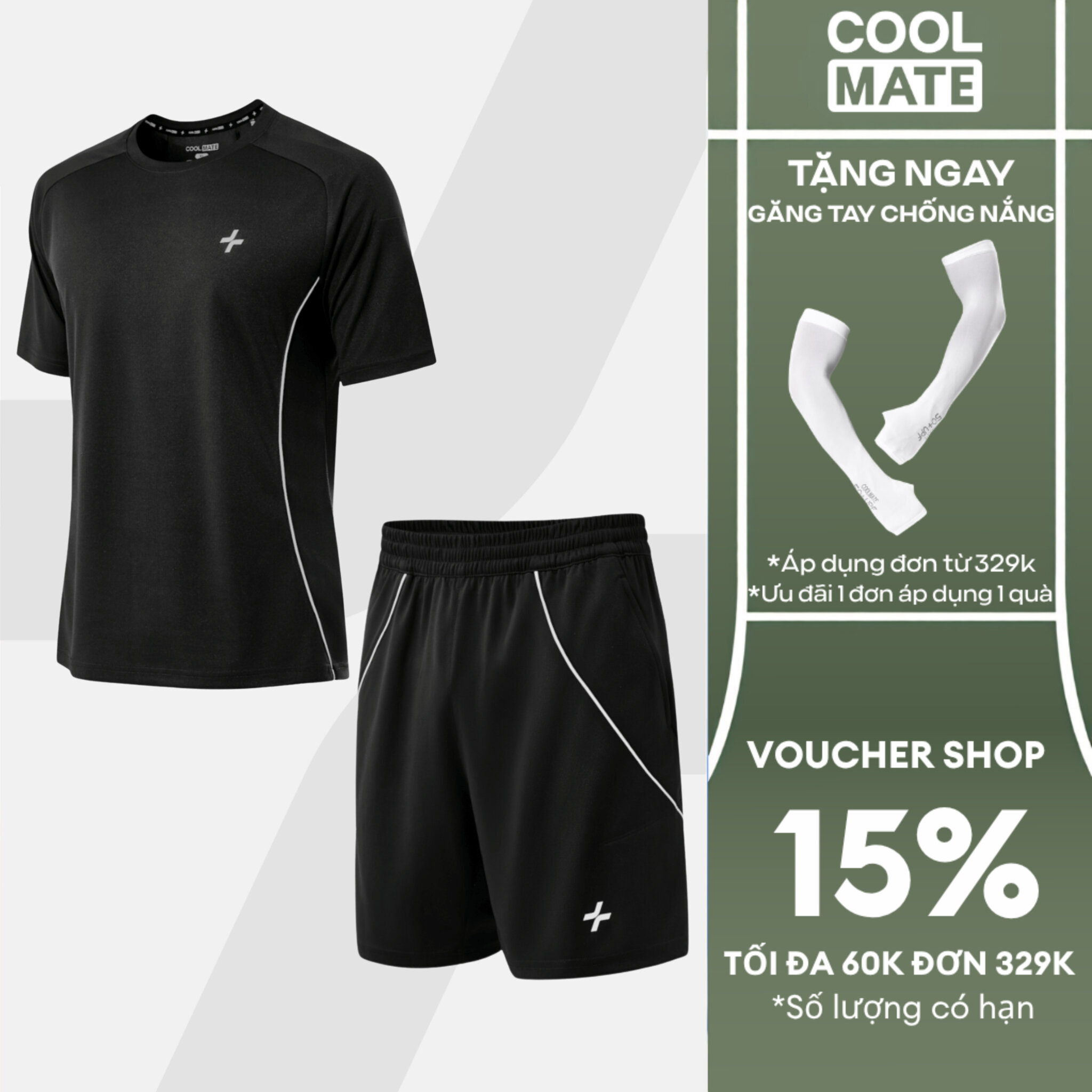 [TẶNG QUÀ ĐƠN TỪ 329K]Set bộ đồ quần và áo thể thao nam pickleball tennis FlexLine Active Thoáng khí, thoải mái, thấm hút tốt Coolmate