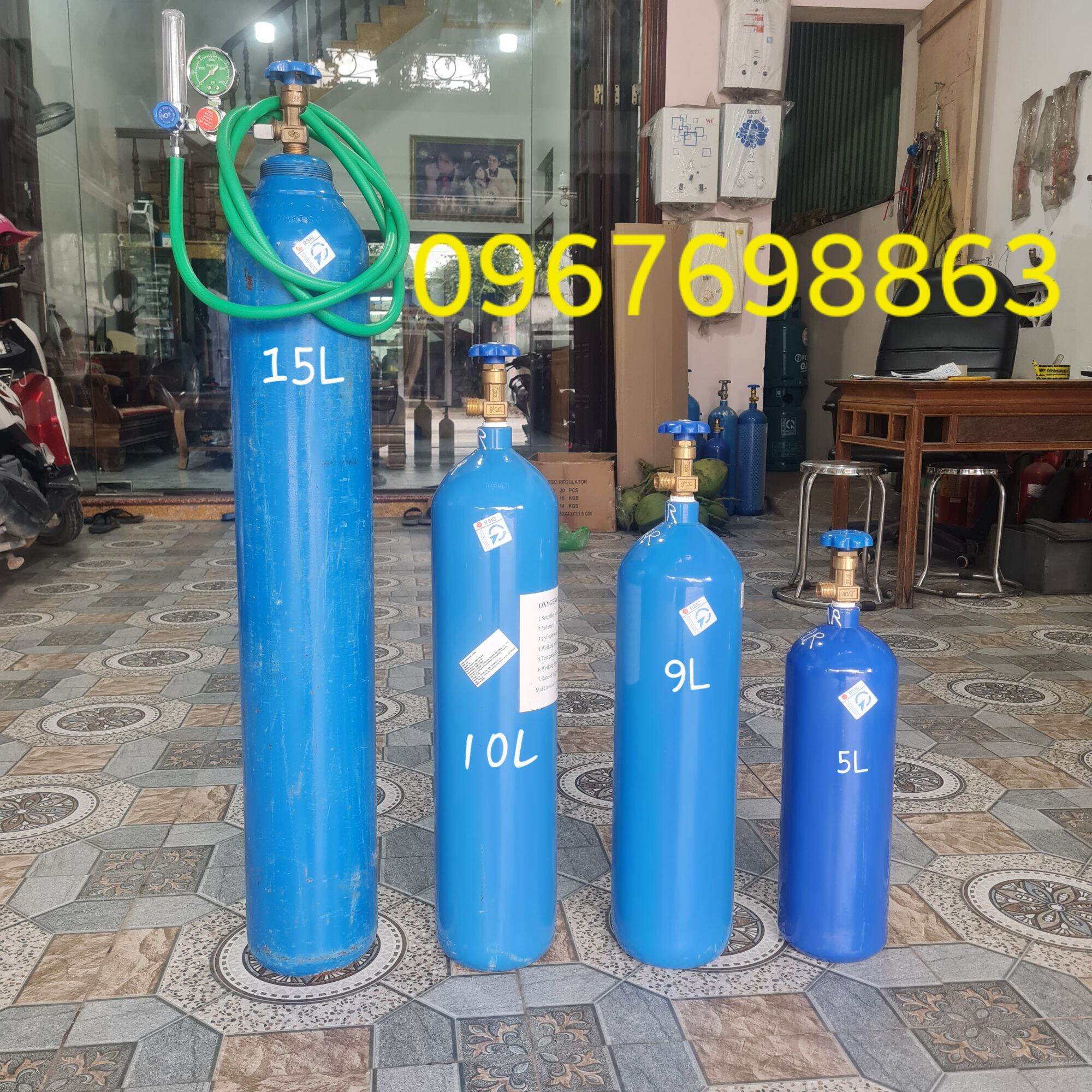 Argon Gas Tank for Tig Welding 15L Complete Set