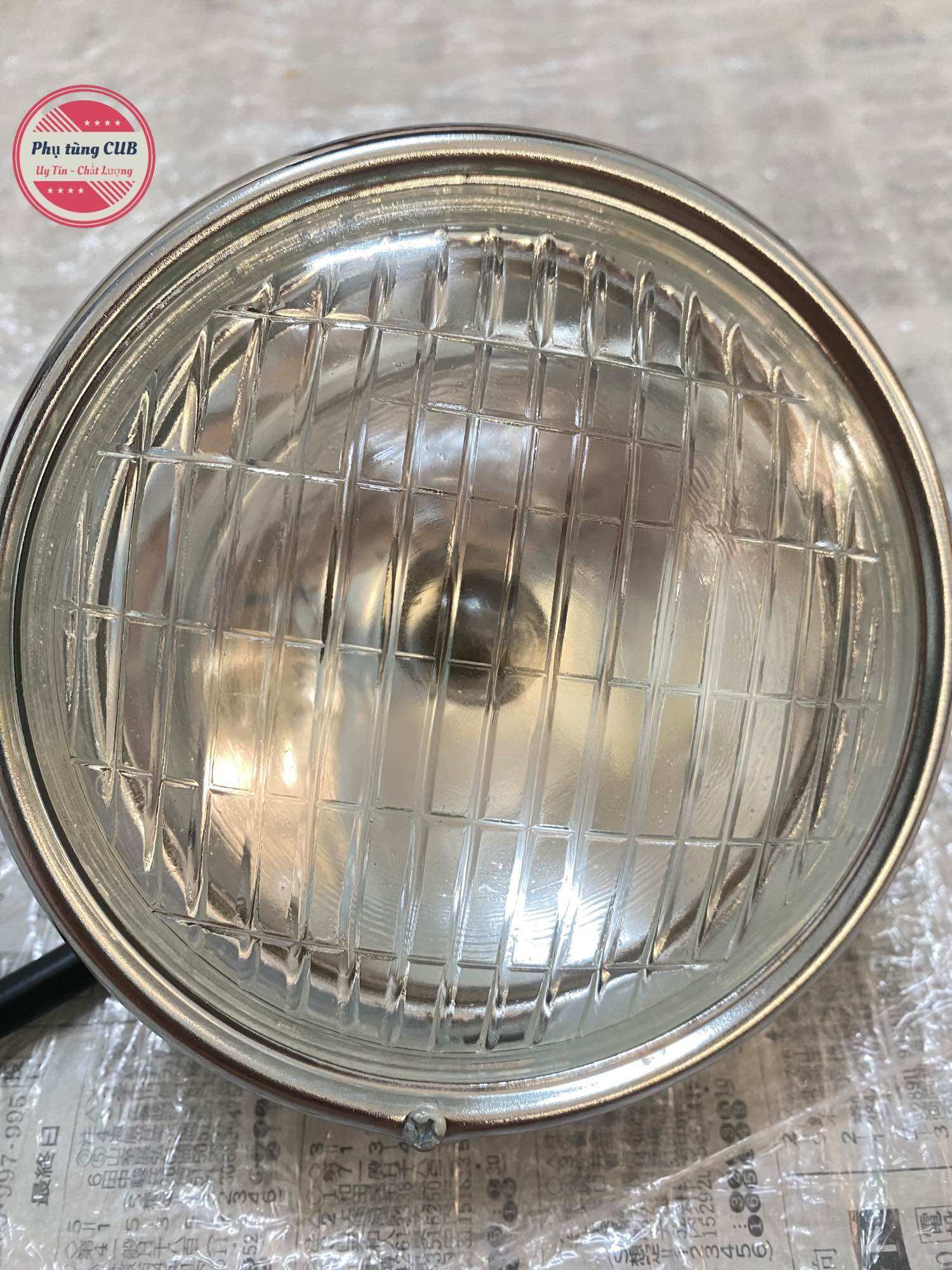 Đèn pha cub 78-79-én hàng Thái ( mặt bằng kính )
