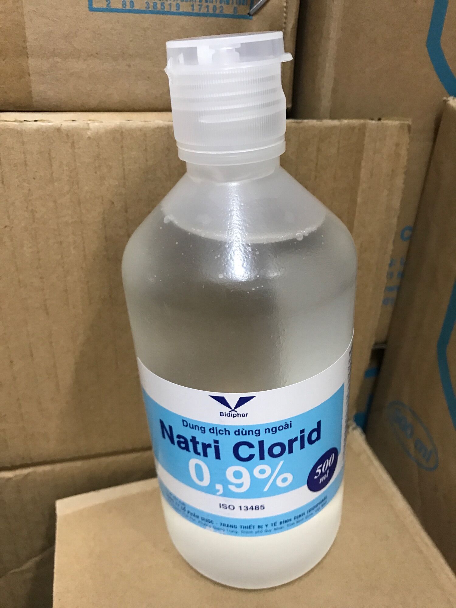 Dung dịch Natri Clorid 0,9% chai 500ml Bidipha