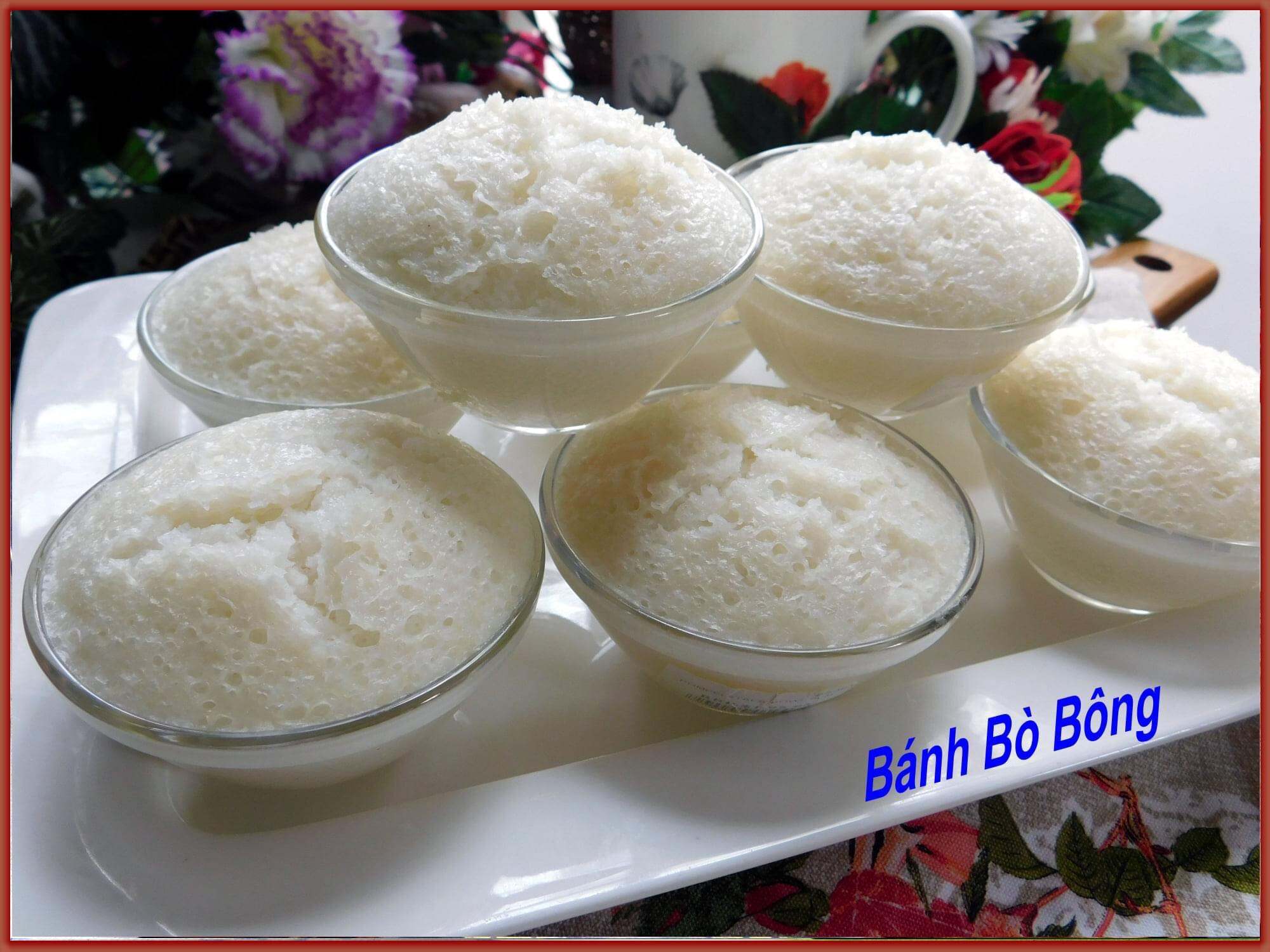 SÉT BỘT LÀM BÁNH BÒ BÔNG MỀM -DẺO TUYỆT NGON  ( tặng cách làm )