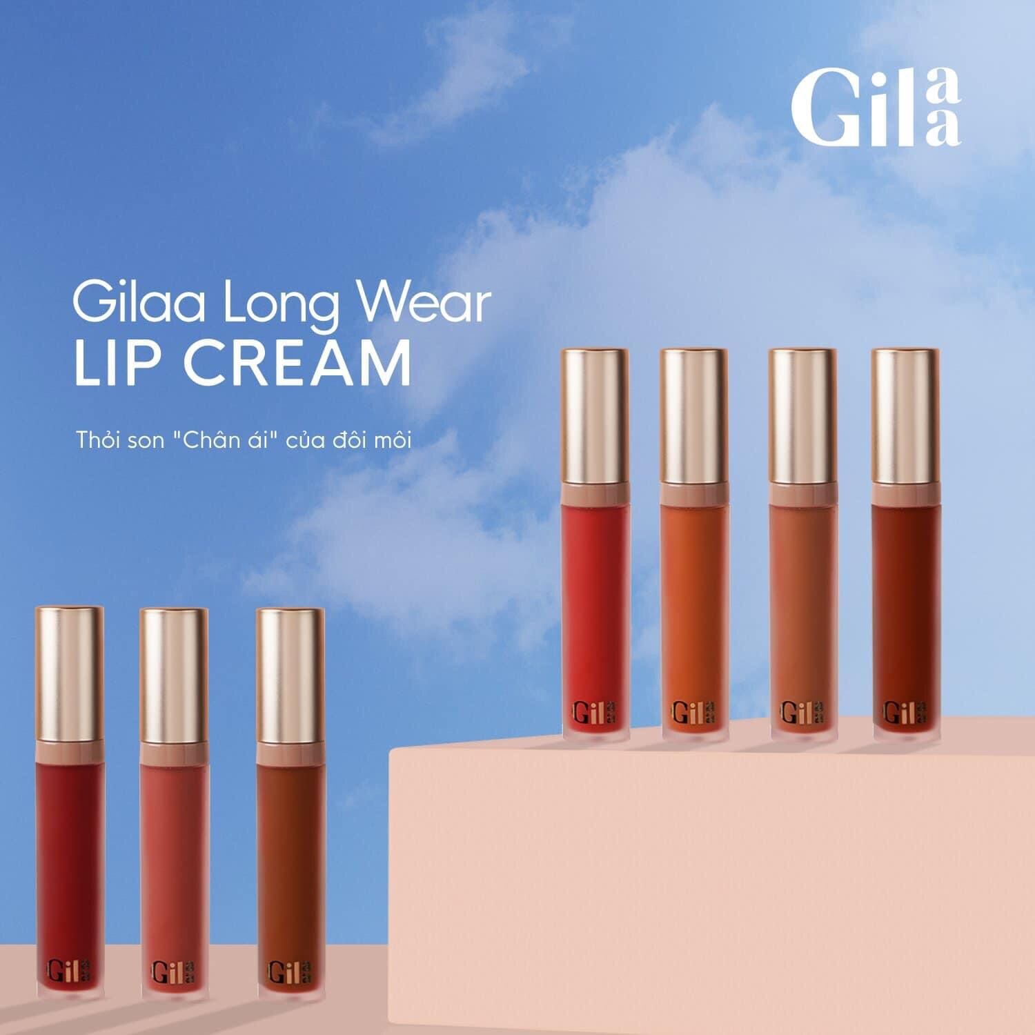 Set Full 7 Son kem lì Gilaa Long Wear Lip Cream Fullsize (5gx7pcs)