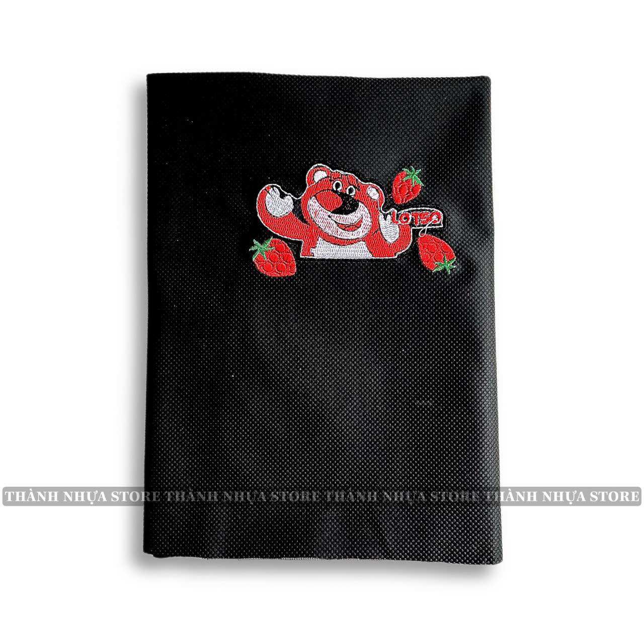Da yên Thái chữ thêu logo nổi
