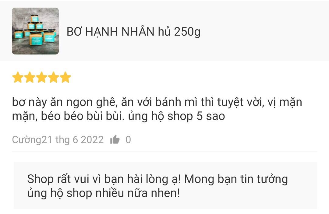 BƠ HẠNH NHÂN hủ 250g
