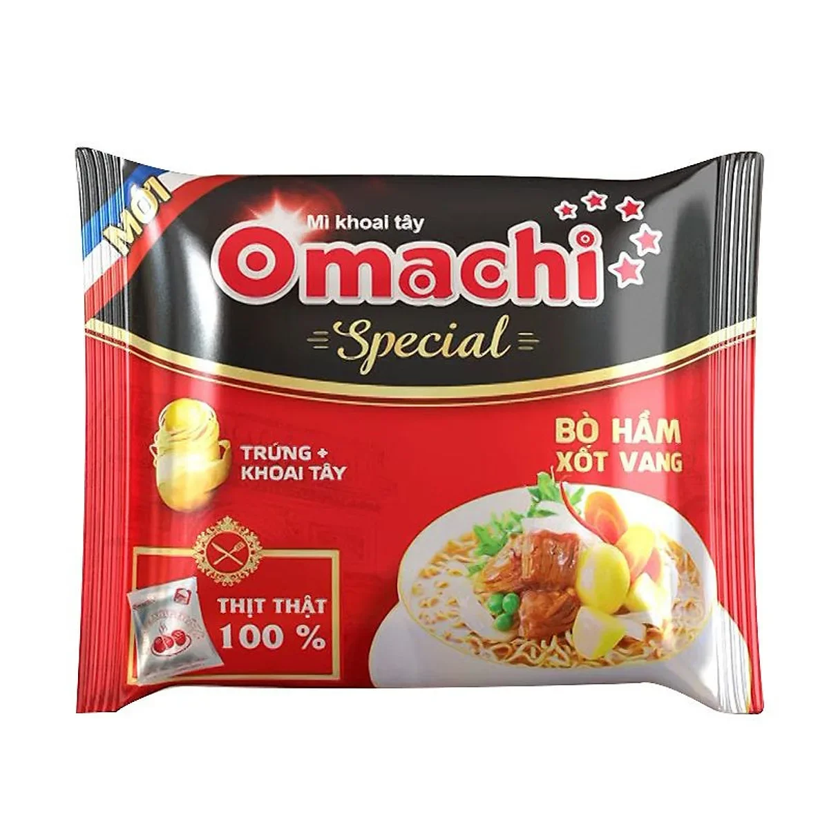 5 gói Mì omachi special Bò Hầm xốt vang