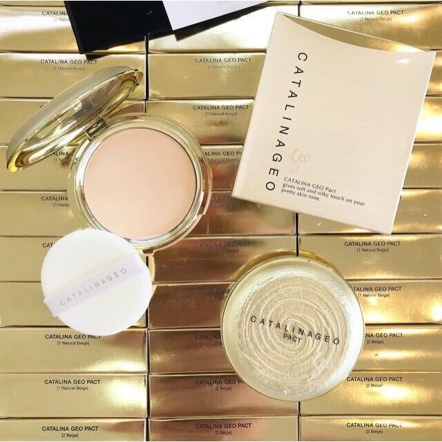 Phấn Phủ Siêu Mịn Geo Lamy Vàng Catalina Geo Pact Hàn Quốc Chính Hãng