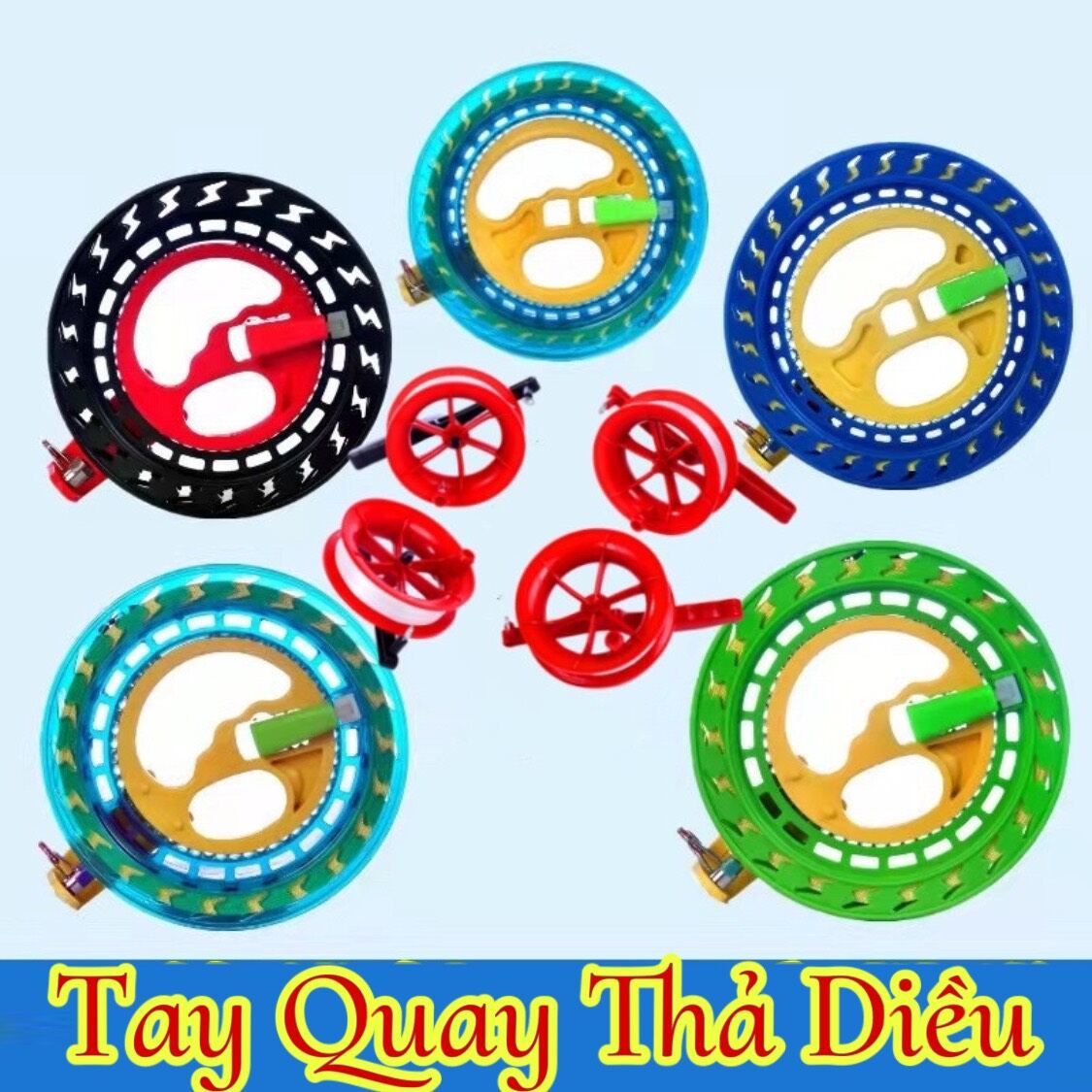 [HCM][COMBO 1 TẶNG 1 ]  Phụ kiện Diều- Tay quay  ( Tặng kèm 150 mét dây + móc khoá cường lực chịu tải 40 ký )