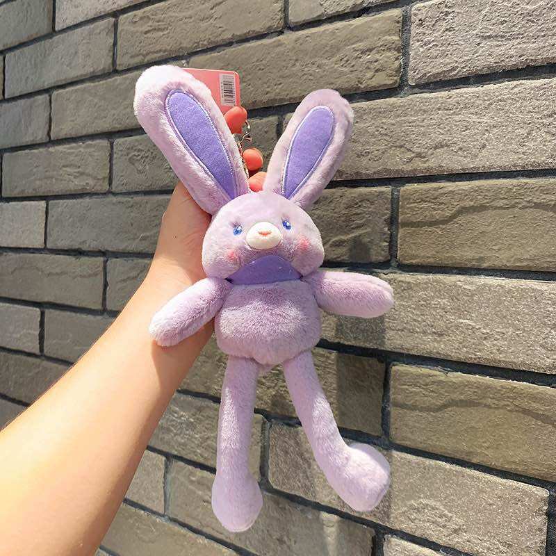 Móc khoá thỏ tai rút cute