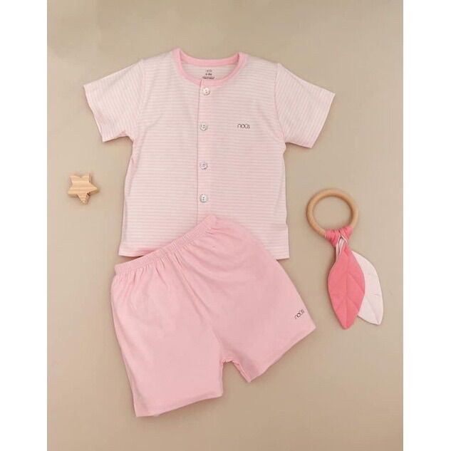 Bộ cộc tay cài giữa nous (6m-12m)