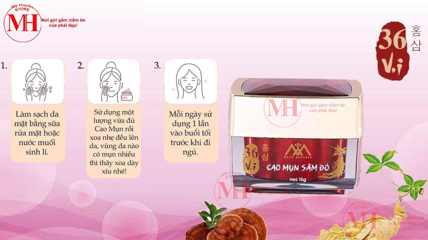 Cao Mụn Sâm Đỏ 36 vị ( chính hãng)
