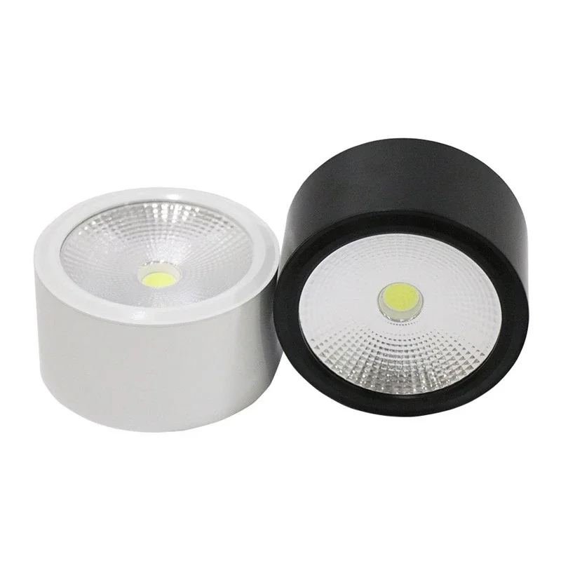 Đèn led ống bơ lắp nổi trần12w 3 màu