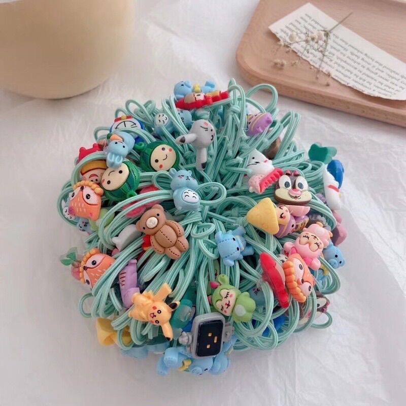 Combo 10 sợi dây cột tóc/dây buộc tóc nữ nhiều mẫu (giao ngẫu nhiên)