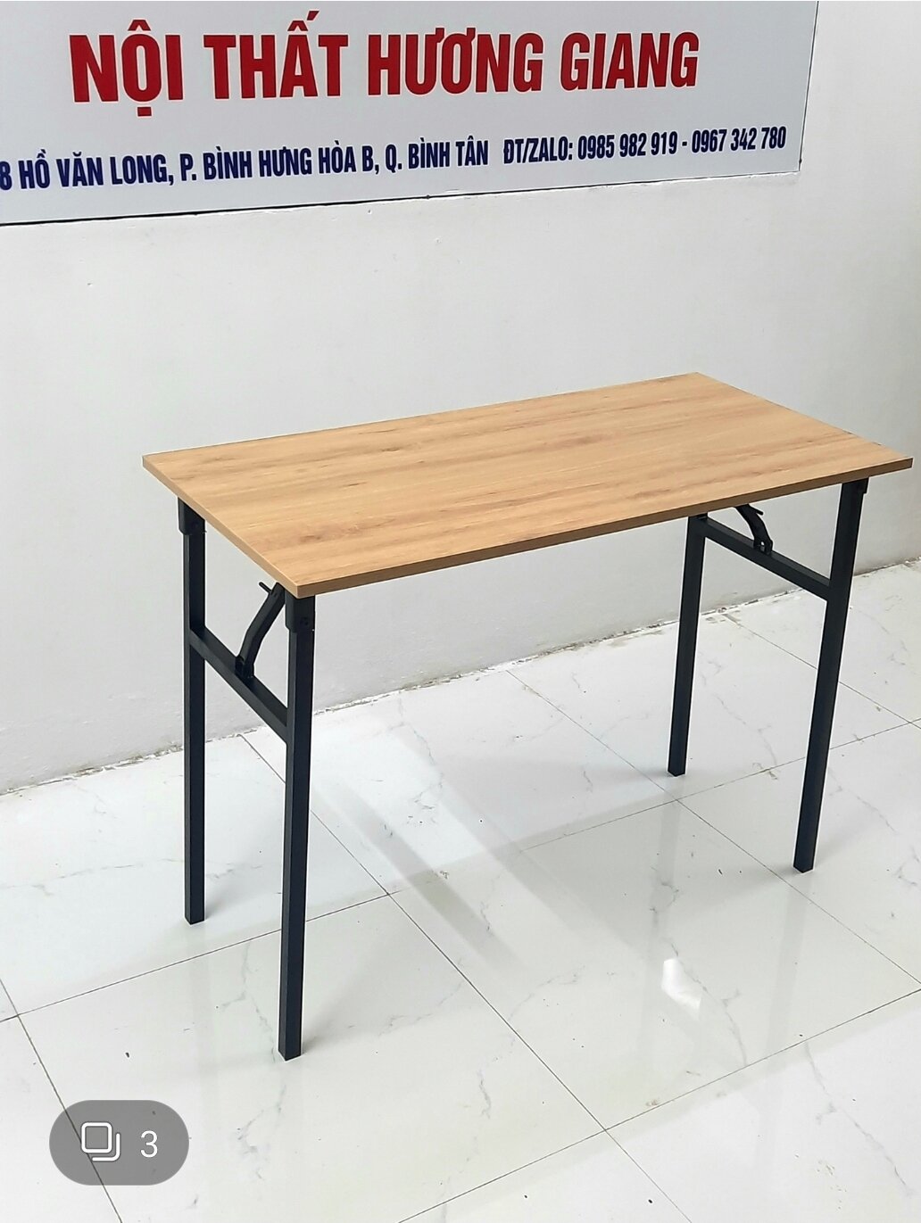 bàn làm việc chân gấp gọn BG75 nhiều kích thước (hàng chắc chắn)_NT Ánh Dương