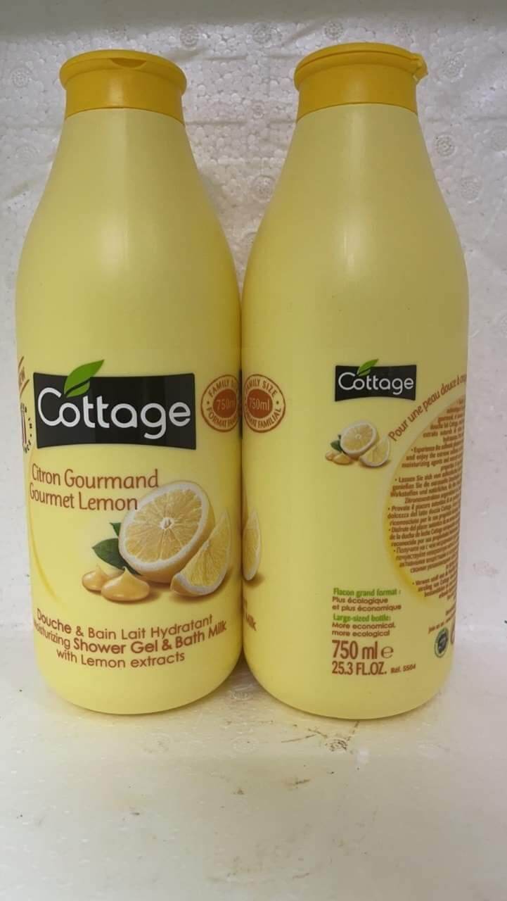 Sữa tắm Cottage thơm lâu, mềm da 750ml Pháp
