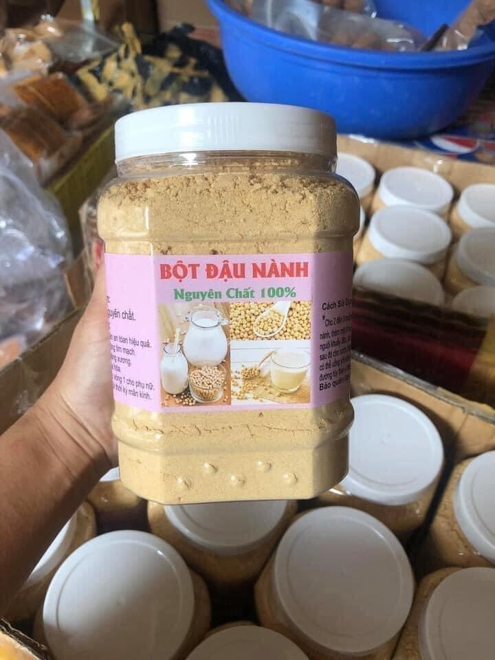 500g Bột đậu nành rang tay nguyên chất, bột đậu nành nguyên chất