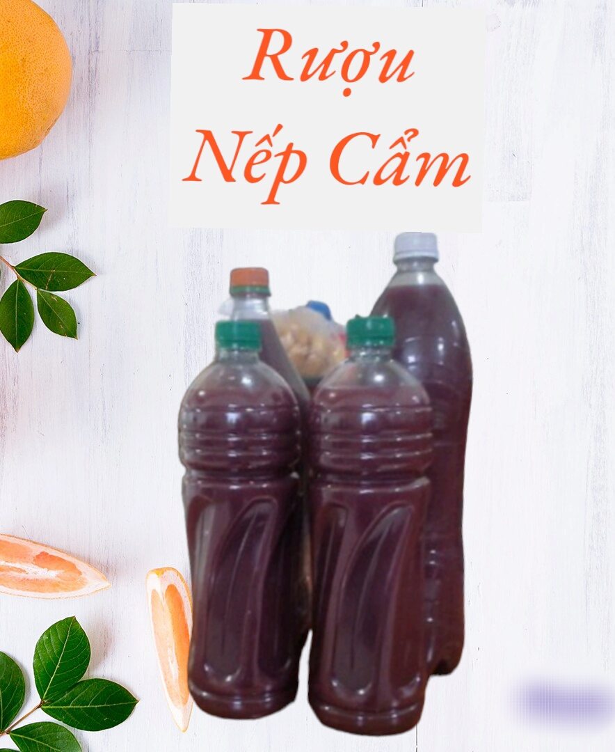 Rượu nếp cẩm nguyên chất