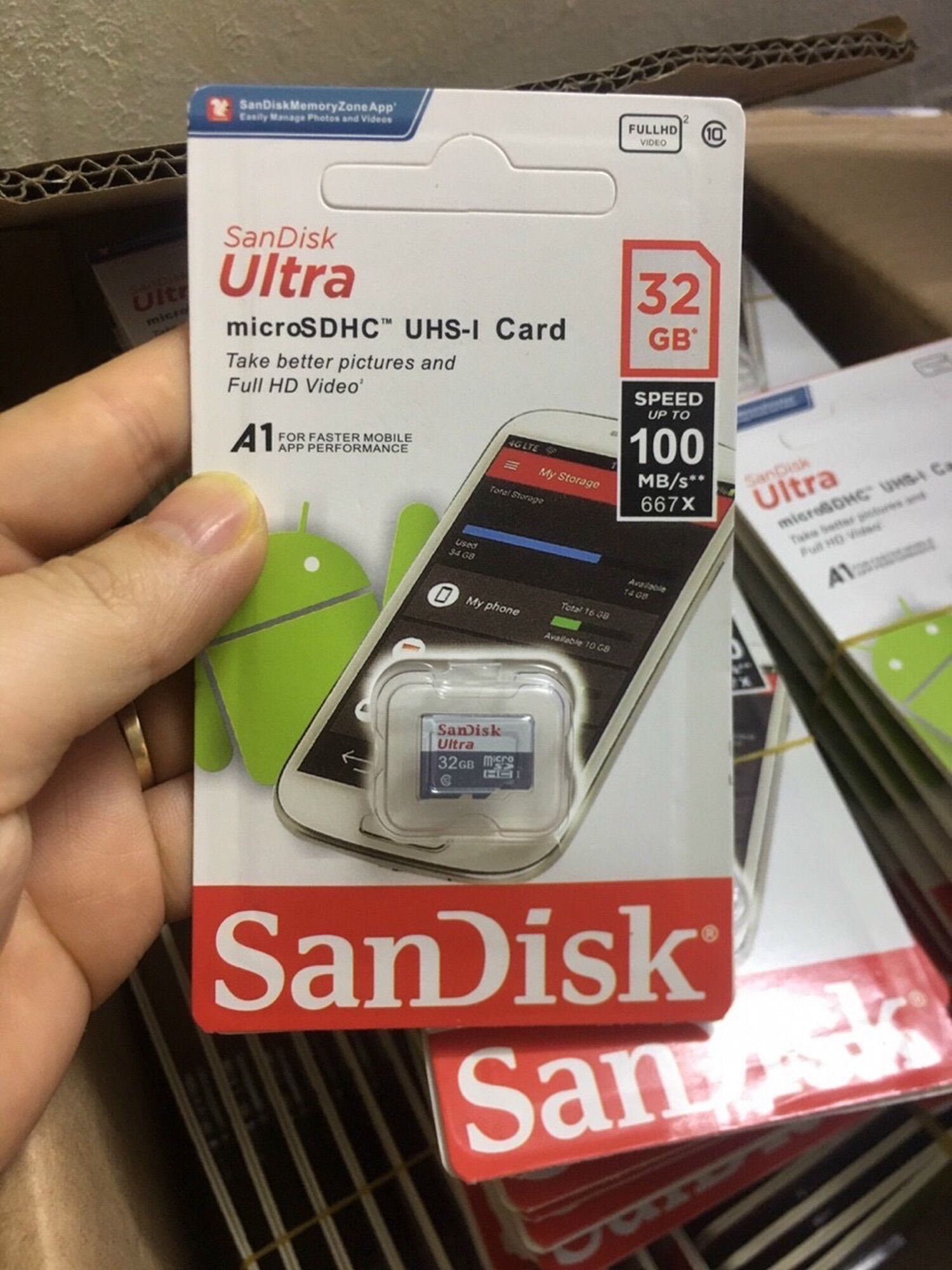 Thẻ nhớ 32G chính hãng Sandisk, Thẻ nhớ Sandisk 32G tốc độ cao hàng chuẩn, Thẻ nhớ 32G chuyên dụng cho camera