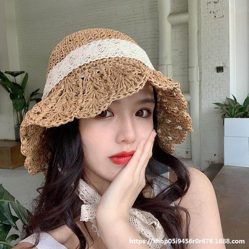 Mũ nón cói dây buộc ren tiểu thư thời trang teen cute