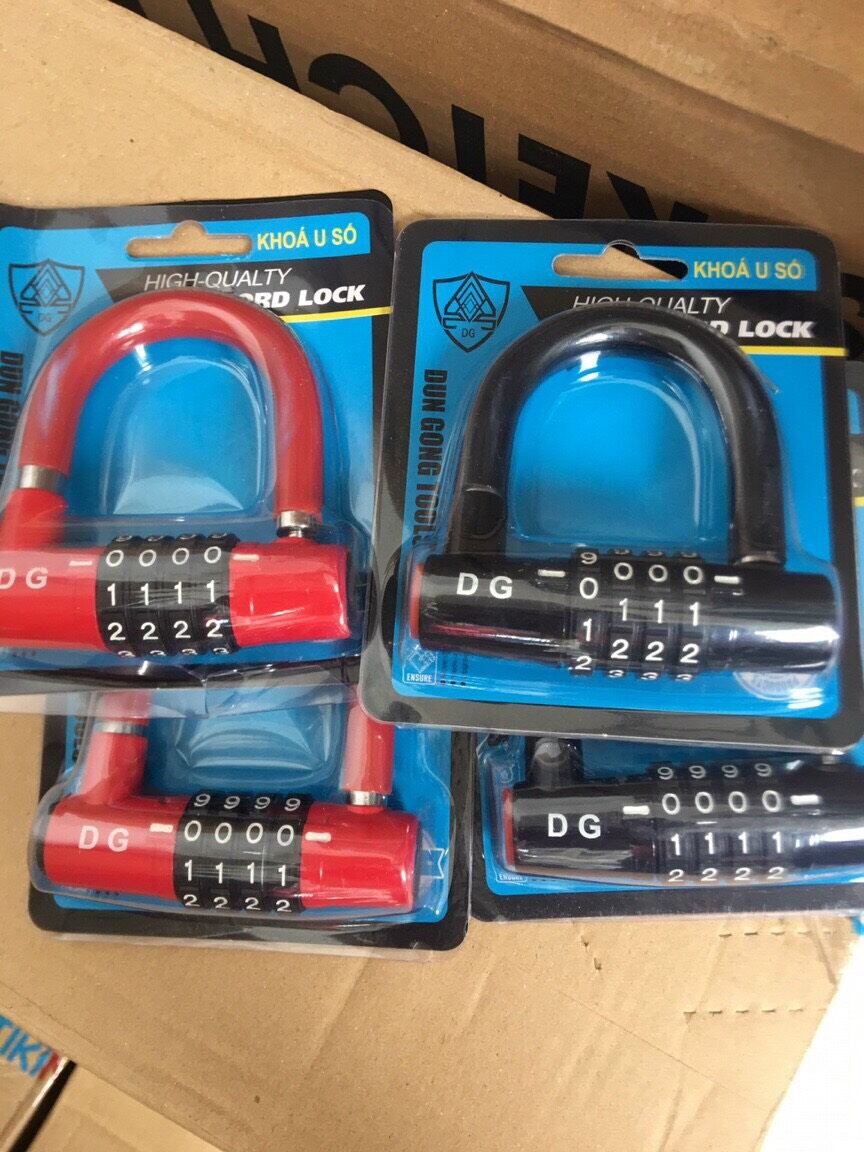 Ổ khoá số mini 4 mã số cao cấp hình chữ u