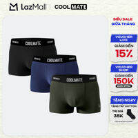 [CHỈ 15-17.11 TẶNG QUÀ ĐƠN TỪ 299K]Combo 3 quần lót Trunk Excool Clean Cut mát mẻ, co giãn, siêu thấm hút Coolmate
