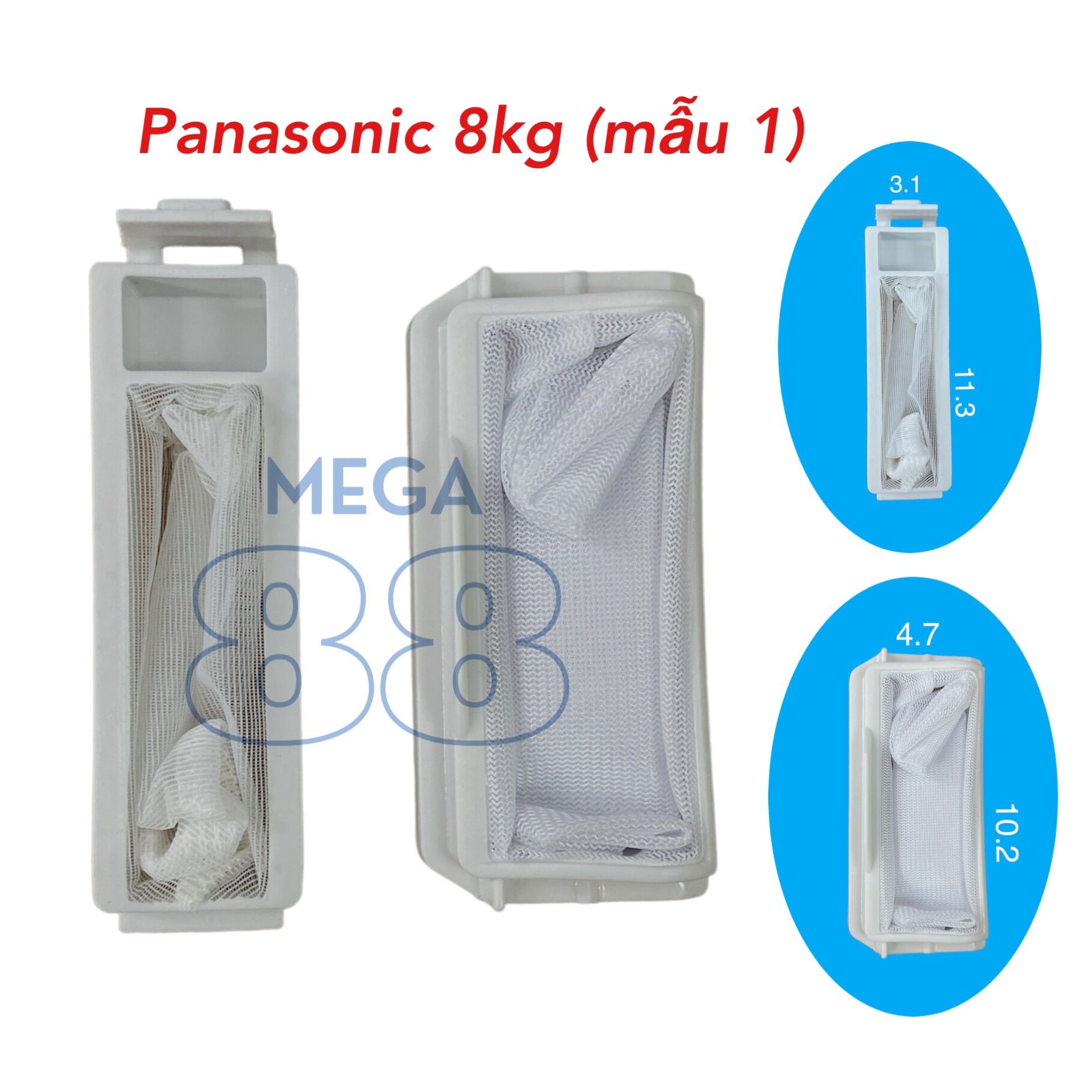 Bộ túi lọc máy giặt Panasonic 8kg