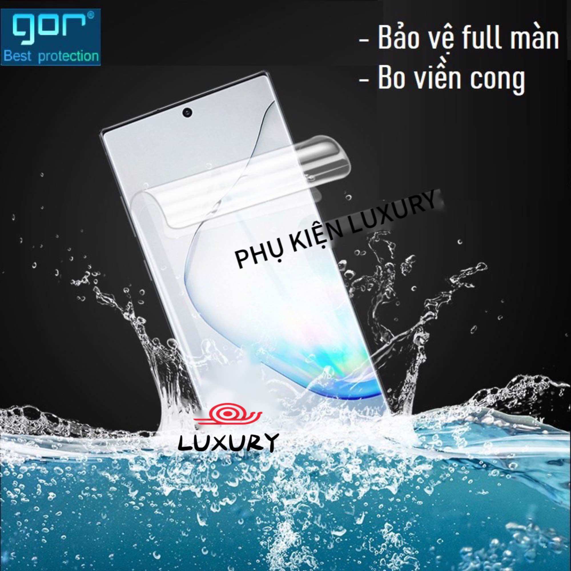 Dán Dẻo Gor Samsung Galaxy Note 8/ Note 9/ Note 10/ Note 10 Plus/ Note 20 Ultra Dán Full Màn 3D, Trong suốt - Hãng Gor