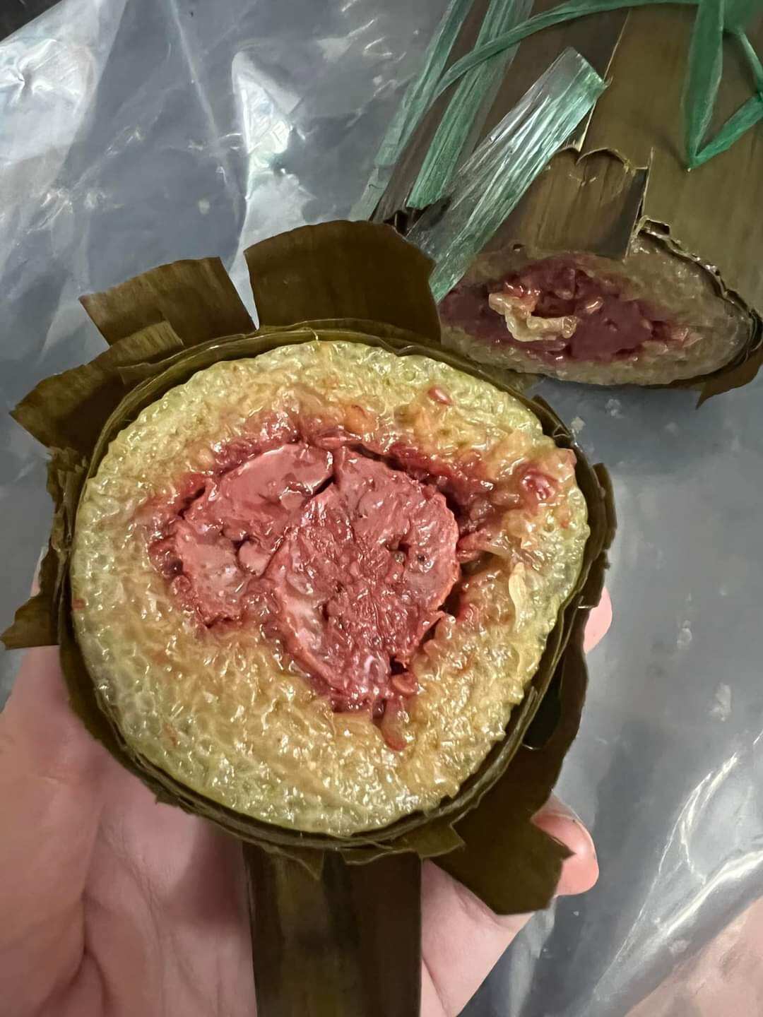 [Bánh Tét Miền Tây]_Nhân chuối ~ 500gr (có hút chân không)
