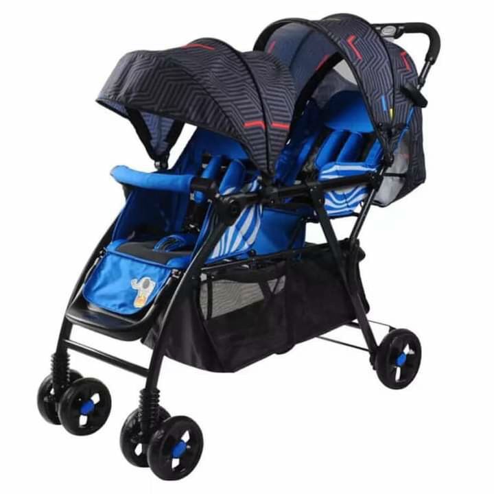 XE ĐẨY SINH ĐÔI CHO BÉ CÓ THỂ GẤP GỌN ĐƯỢC