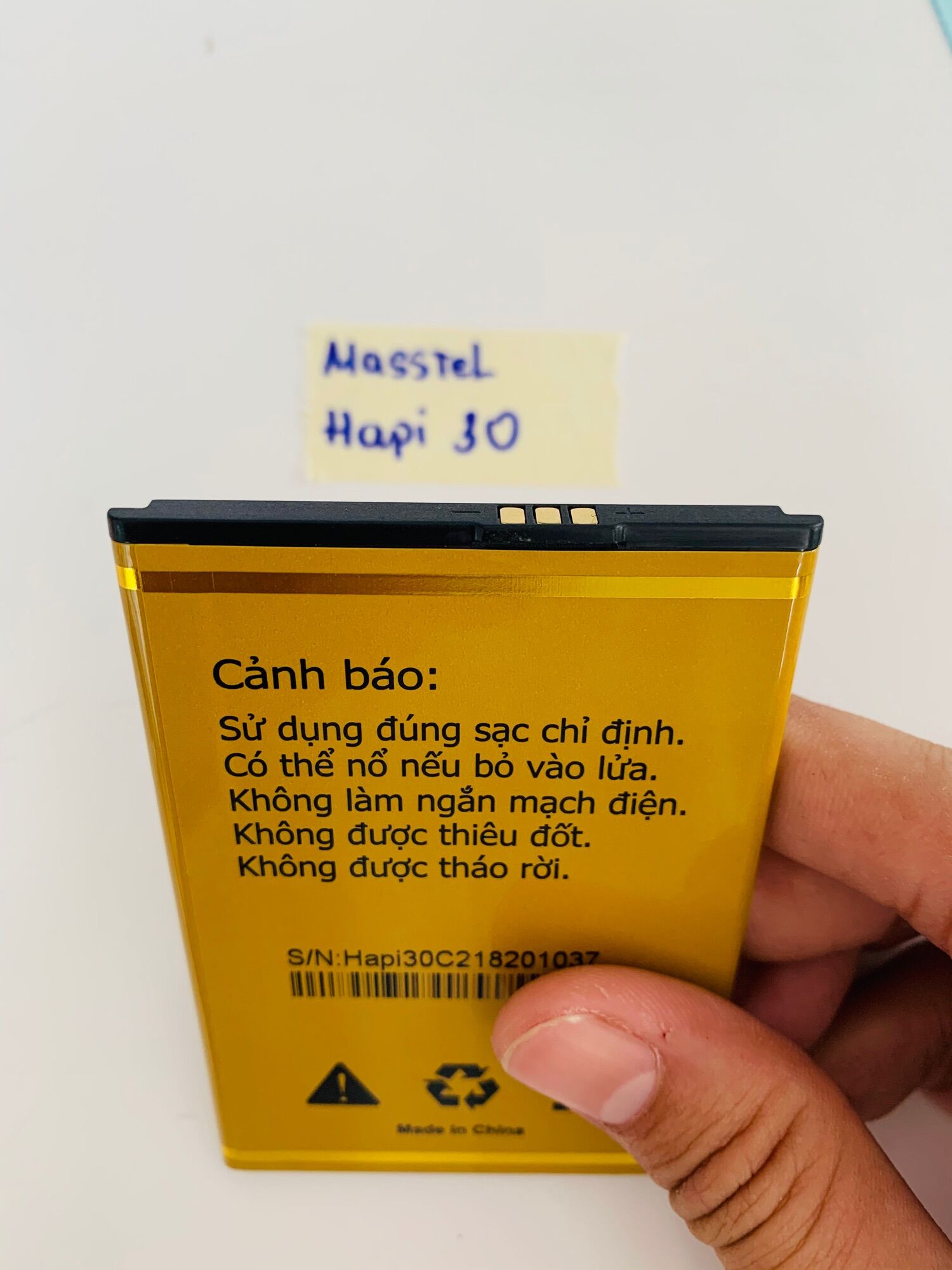 Pin Masstel Hapi 30 Chính Hãng Mới 100%