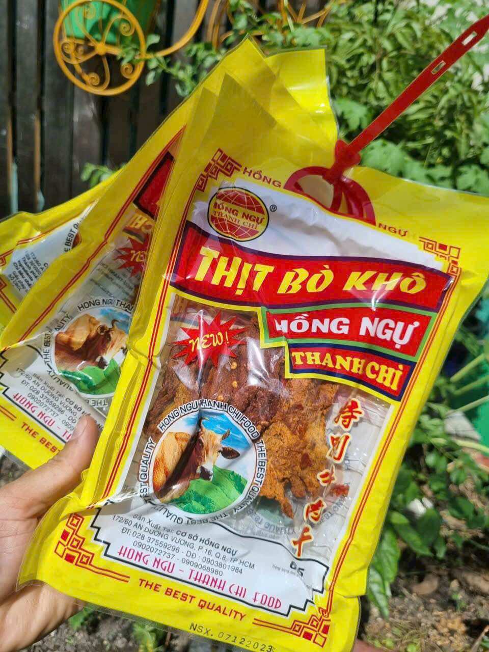 Khô Bò Hồng Ngự Thanh Trì 🍰 Set 5 Túi Trọng Lượng Mỗi Túi ( 30 Gram )🧧