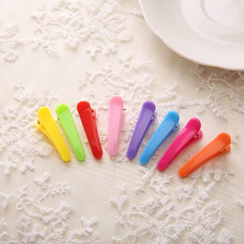 Set 10 kẹp mỏ vịt 3.5cm nhiều màu sắc