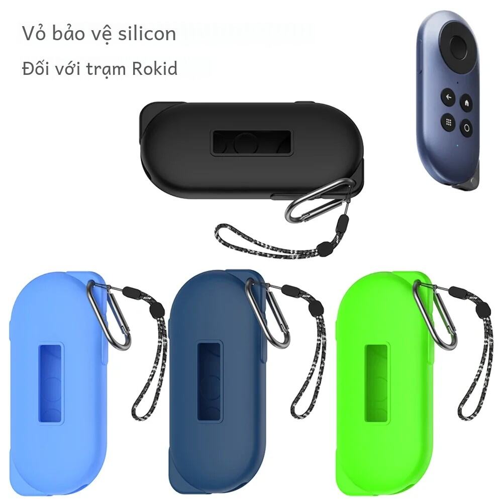 Vỏ silicon mềm bảo vệ có móc khóa dây buộc chống trầy xước và vỏ bảo vệ cho Rokid Station