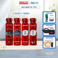 Xịt Thơm Khử Mùi Toàn Thân Old Spice Captain/Wolfthorn/Original/White Water Chai 150ml - Châu Âu