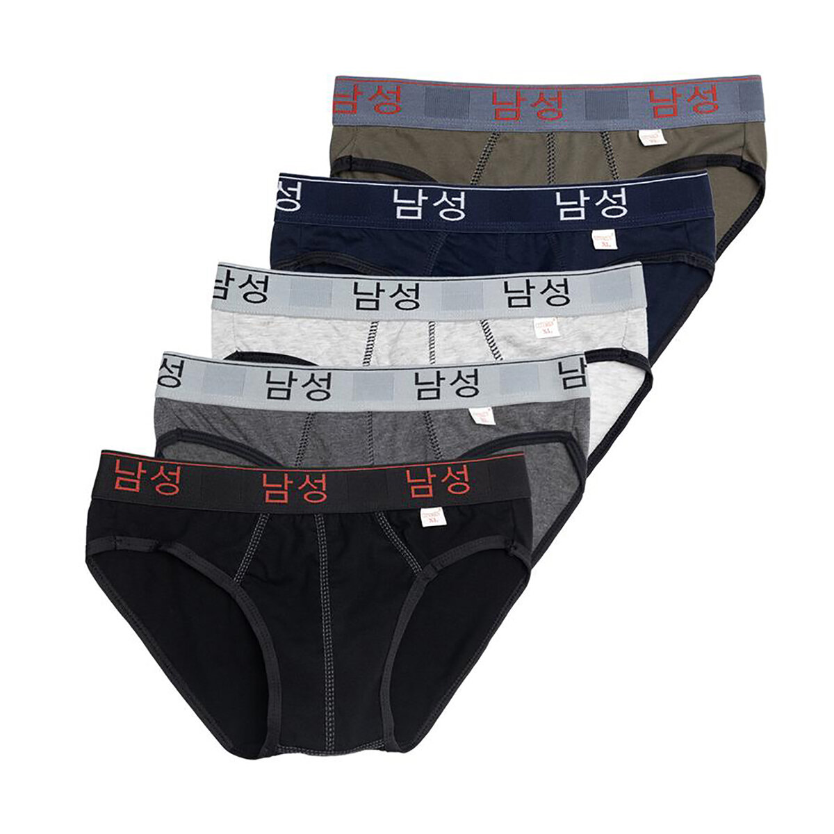 Combo 5 Quần Lót Nam vải cotton 2 chiều lưng Hàn Quốc, sịp nam - CTLZ-HAN2C