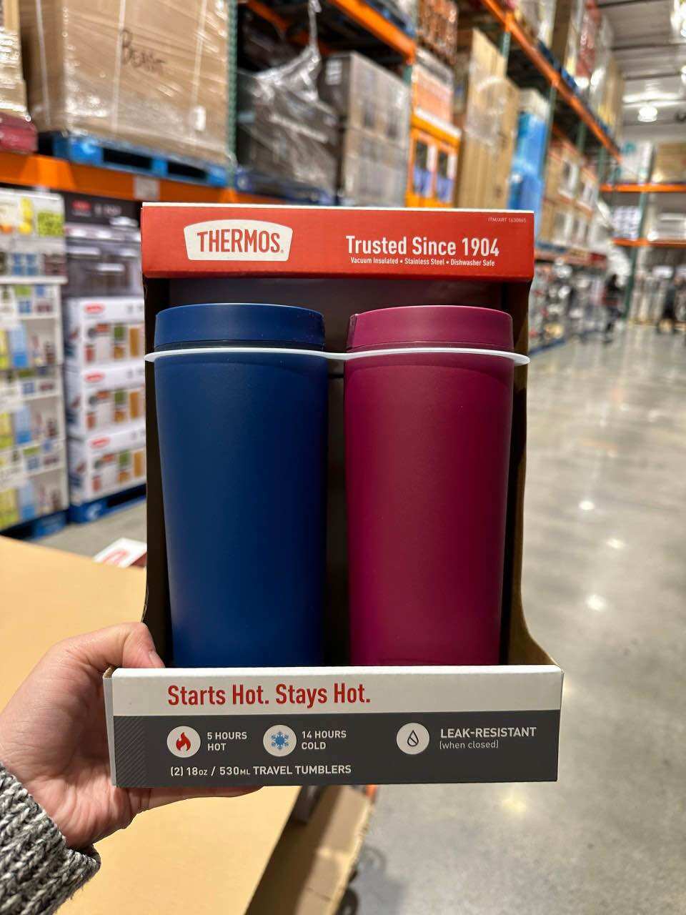 Set 2 ly giữ nhiệt Thermos 530ml