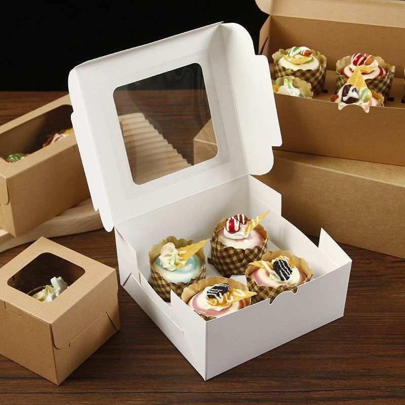 Hộp giấy đựng cupcake 2-4-6-12 bánh