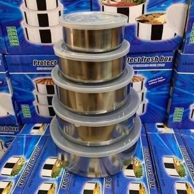 Bộ thố lạnh inox 5 món