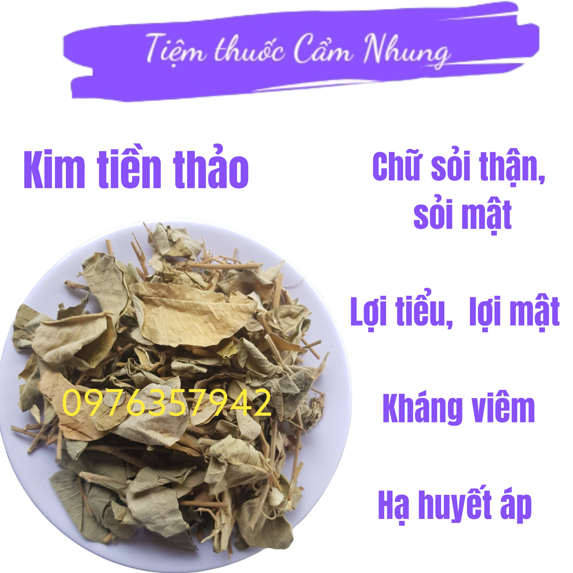 1kg Lá kim tiền thảo hỗ trợ tiêu sỏi thận, sỏi mật