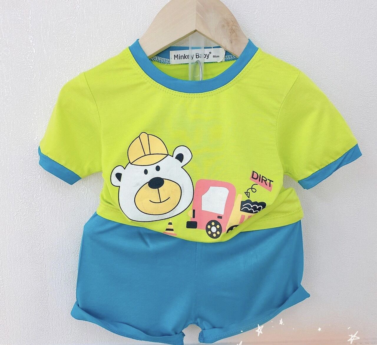 Đồ bộ thun lạnh bé trai bé gái 7-17kg (thanh lý xả kho)