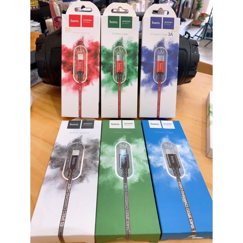 Cáp sạc hoco 1m 2m chính hãng ( iphone;samsung;tyc)