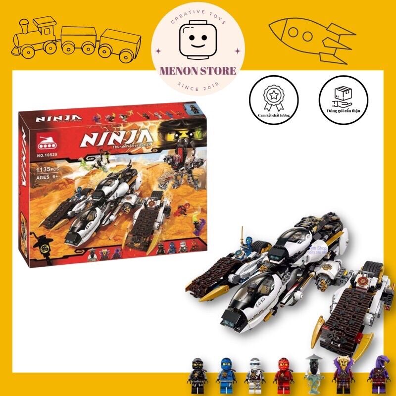 Đồ chơi lắp ráp 20529 10529 ninja mô hình chiến xa tàng hình