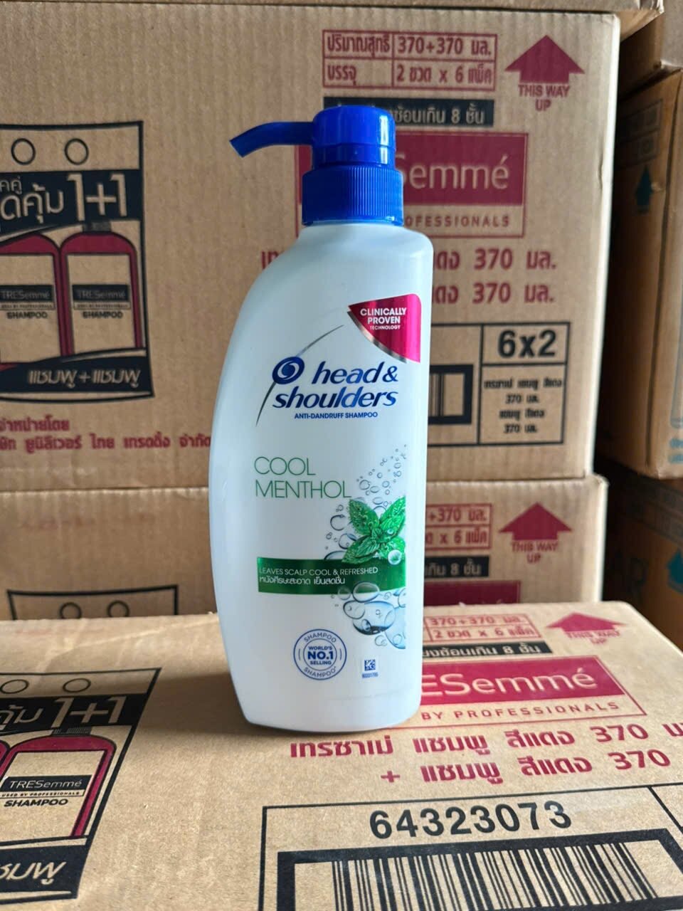 Dầu Gội Head&Shoulders Thái Lan Bạc Hà Mát Lạnh 370ml