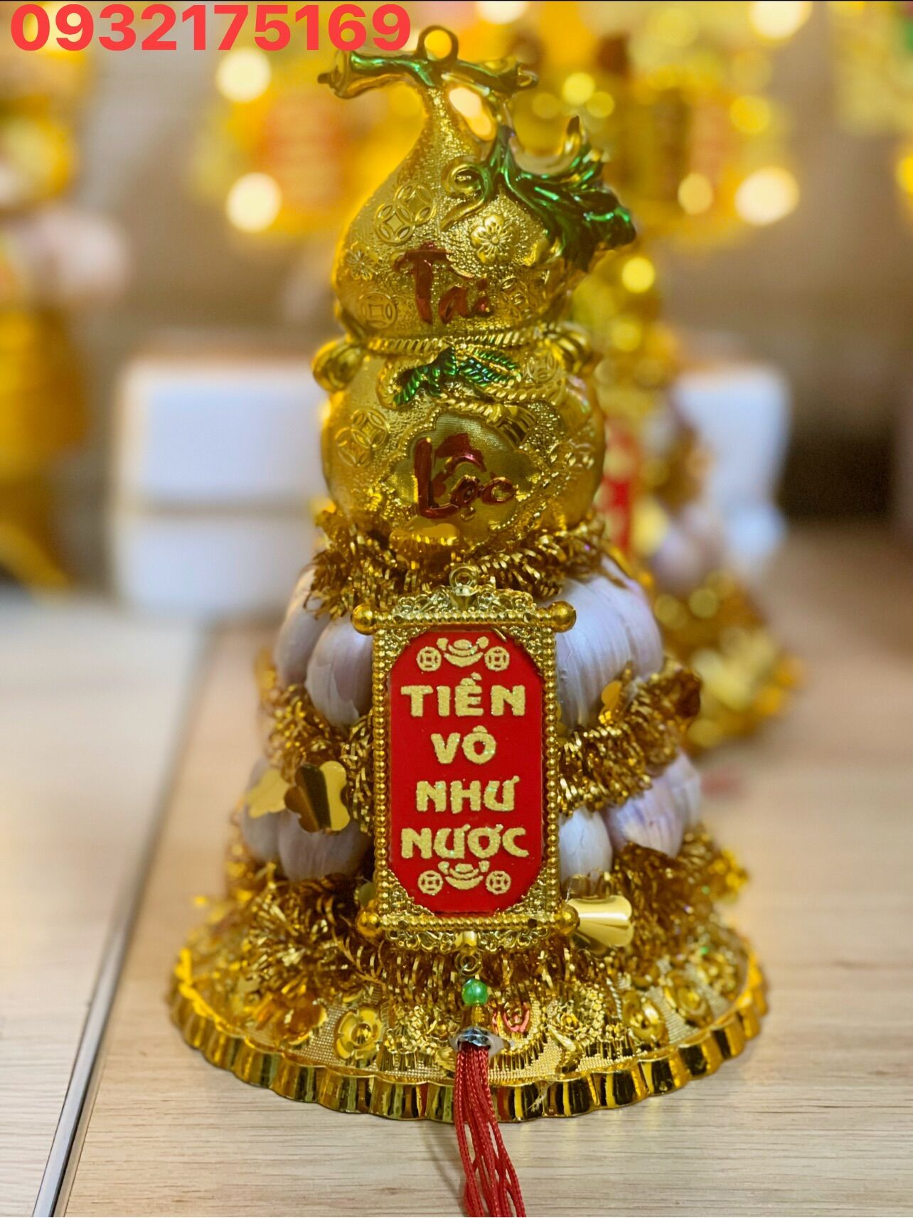 Tháp tỏi 2 tầng hồ lô