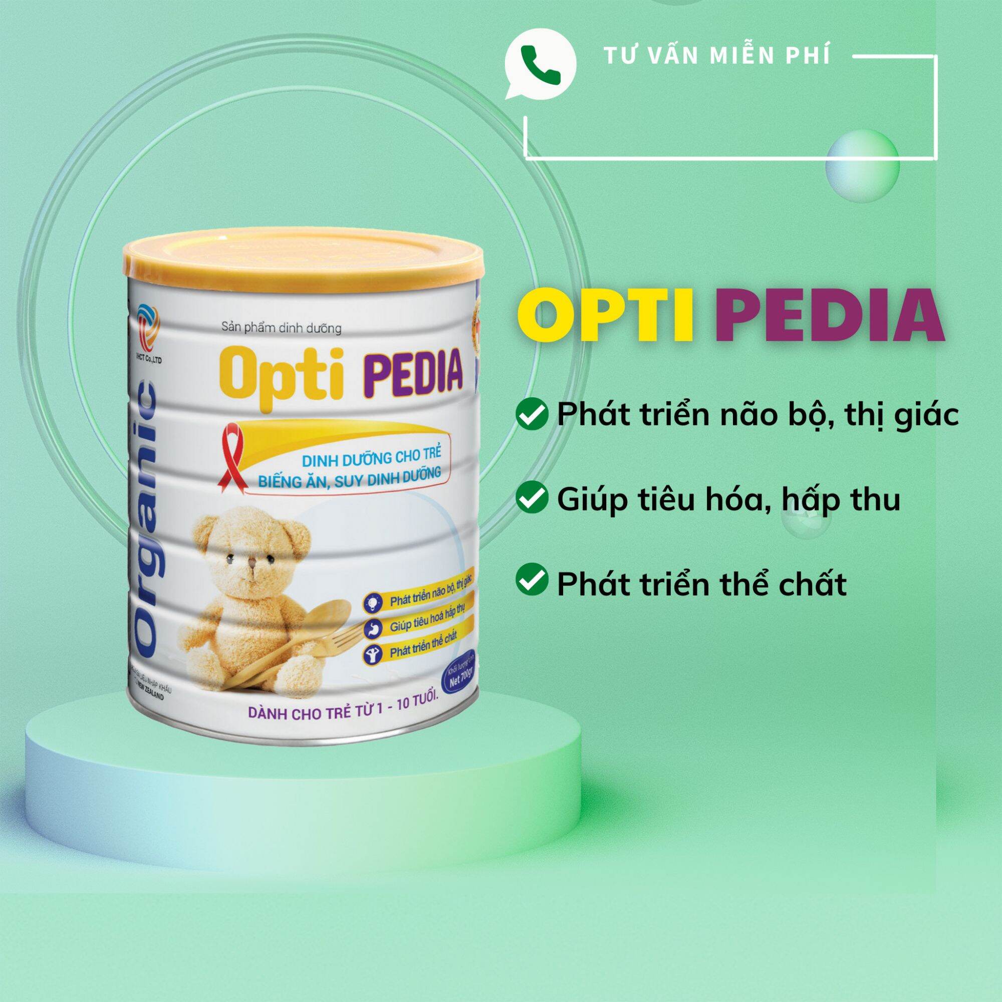sữa bột y tế opti pedia dành cho trẻ từ 1 đến 10 tuổi