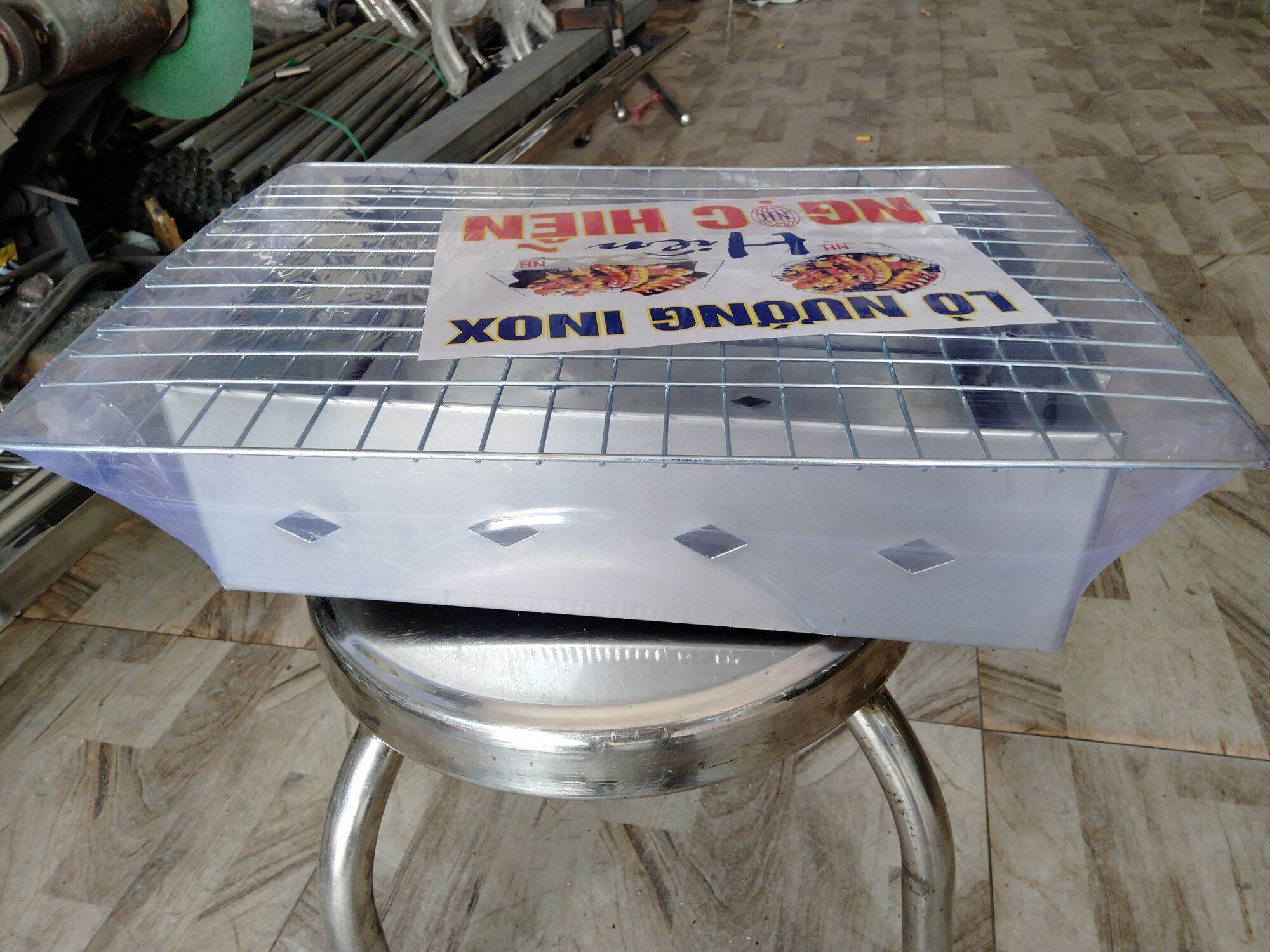 [HCM]Lò nướng than inox loại trung