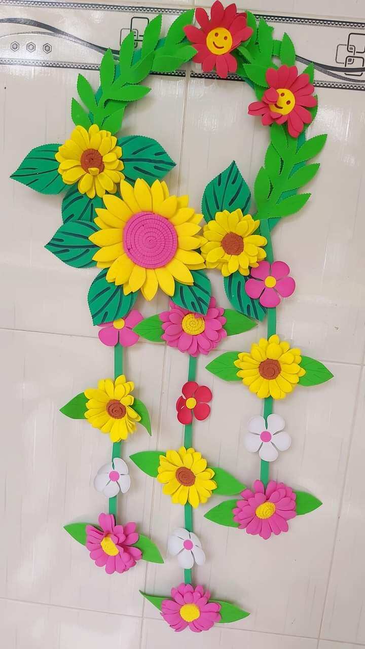 Đồ Dùng Mầm Non- Hoa Treo Tường Bằng nỉ