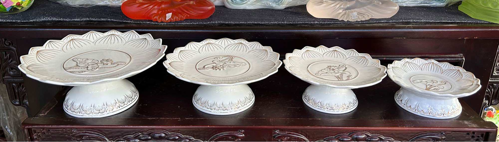 DĨA TRÁI CÂY THỜ CÚNG MẪU SEN - ĐỒ THỜ CÚNG